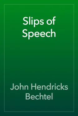 slips of speech book cover image