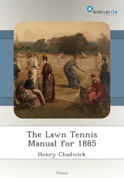 the lawn tennis manual for 1885 book cover image