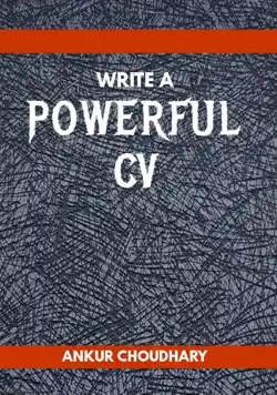 write a powerful cv book cover image