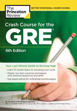 crash course for the gre, 6th edition book cover image