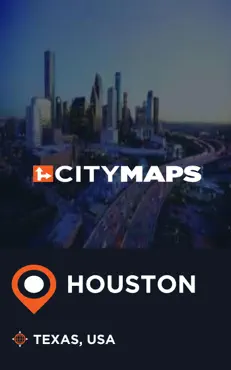 city maps houston texas, usa book cover image