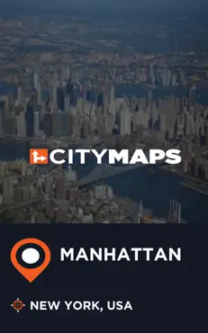 city maps manhattan new york, usa book cover image
