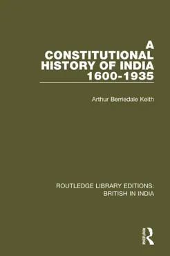 a constitutional history of india, 1600-1935 book cover image