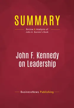 summary: john f. kennedy on leadership imagen de la portada del libro