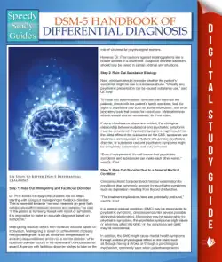 dsm-5 handbook of differential diagnosis (speedy study guides) book cover image