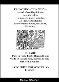 pronosticacion nueva para 1562 de nostradamus imagen de la portada del libro
