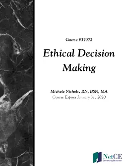 ethical decision making book cover image