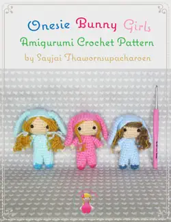 onesie bunny girls amigurumi crochet pattern book cover image