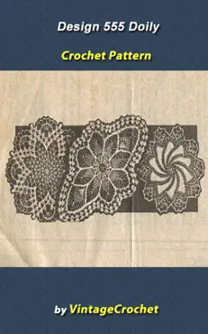 design 555 doilies vintage crochet pattern ebook book cover image