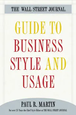 the wall street journal guide to business style and us book cover image