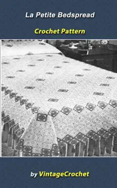 la petite bedspread vintage crochet pattern book cover image