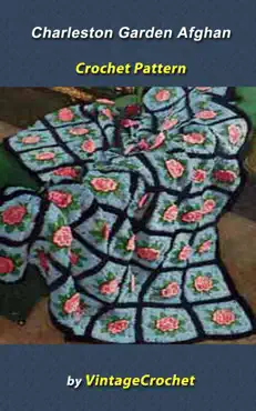 charleston garden afghan vintage crochet pattern book cover image