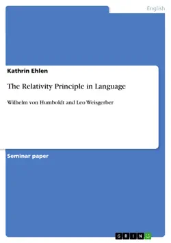 the relativity principle in language imagen de la portada del libro