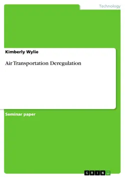 air transportation deregulation book cover image