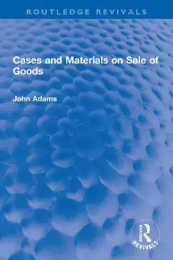 cases and materials on sale of goods book cover image