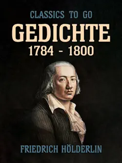 gedichte 1784 - 1800 book cover image