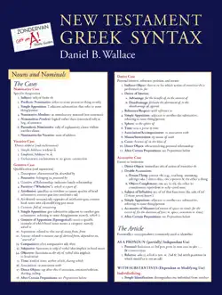 new testament greek syntax laminated sheet book cover image