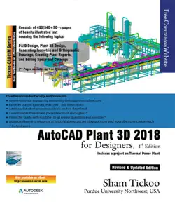 autocad plant 3d 2018 for designers, 4th edition imagen de la portada del libro