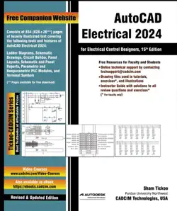 autocad electrical 2024 for electrical control designers, 15th edition imagen de la portada del libro