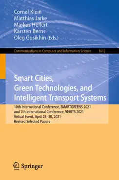 smart cities, green technologies, and intelligent transport systems book cover image