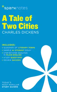 a tale of two cities sparknotes literature guide book cover image