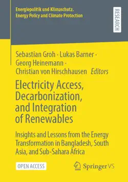 electricity access, decarbonization, and integration of renewables book cover image