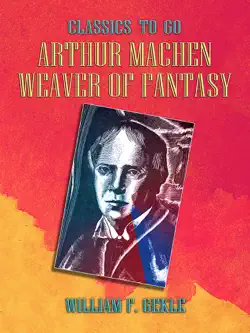 arthur machen -- weaver of fantasy book cover image
