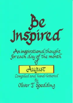 be inspired - august book cover image