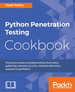 python penetration testing cookbook book cover image