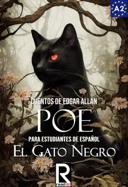 el gato negro. cuentos de edgar allan poe para estudiantes de español. libro de lectura. nivel a1-a2. principiantes. book cover image