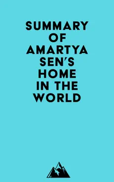 summary of amartya sen's home in the world imagen de la portada del libro