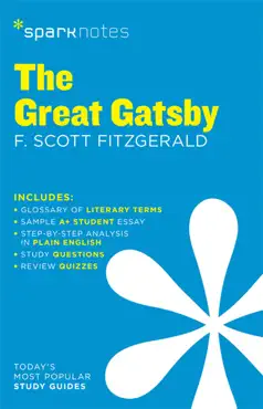 the great gatsby sparknotes literature guide book cover image