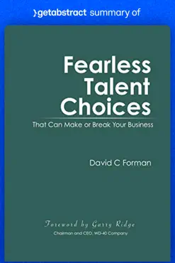 summary of fearless talent choices by david forman imagen de la portada del libro