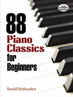 88 piano classics for beginners book cover image