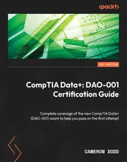 comptia data+: dao-001 certification guide book cover image