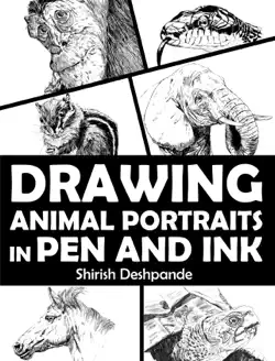 drawing animal portraits in pen and ink book cover image