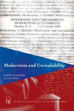 modernism and unreadability book cover image