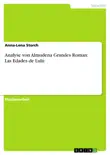 Analyse von Almudena Grandes Roman: Las Edades de Lulú sinopsis y comentarios
