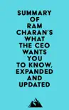 Summary of Ram Charan's What the CEO Wants You To Know, Expanded and Updated sinopsis y comentarios