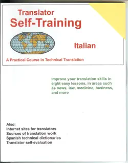 translator self-training--italian book cover image