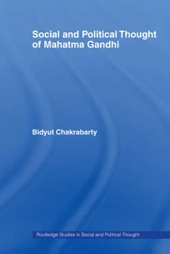 social and political thought of mahatma gandhi book cover image