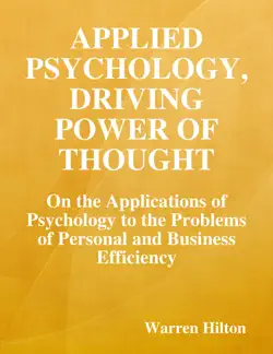 applied psychology, driving power of thought book cover image