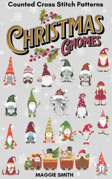 christmas gnomes counted cross stitch pattern book book cover image