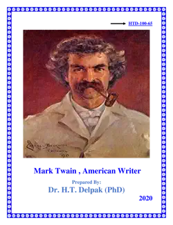 mark twain , american writer book cover image