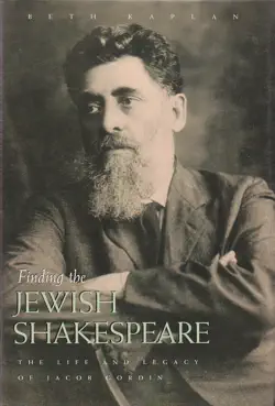 finding the jewish shakespeare book cover image