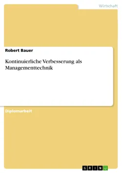 kontinuierliche verbesserung als managementtechnik book cover image