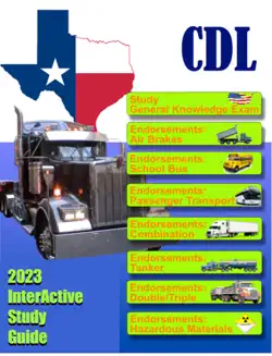 tx cdl commercial drivers license study guide book cover image