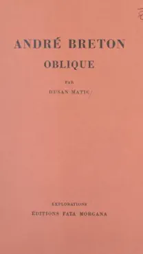 andré breton oblique imagen de la portada del libro