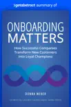 Summary of Onboarding Matters by Donna Weber synopsis, comments