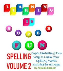 learning is super fun spelling book cover image